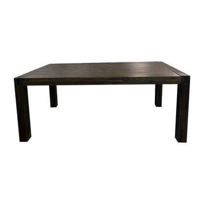 Nowra Dining Table 210cm with Solid Acacia Wooden Base - Chocolate