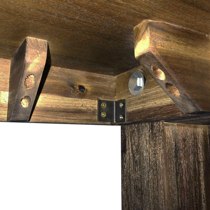 Nowra Dining Table 210cm with Solid Acacia Wooden Base - Chocolate