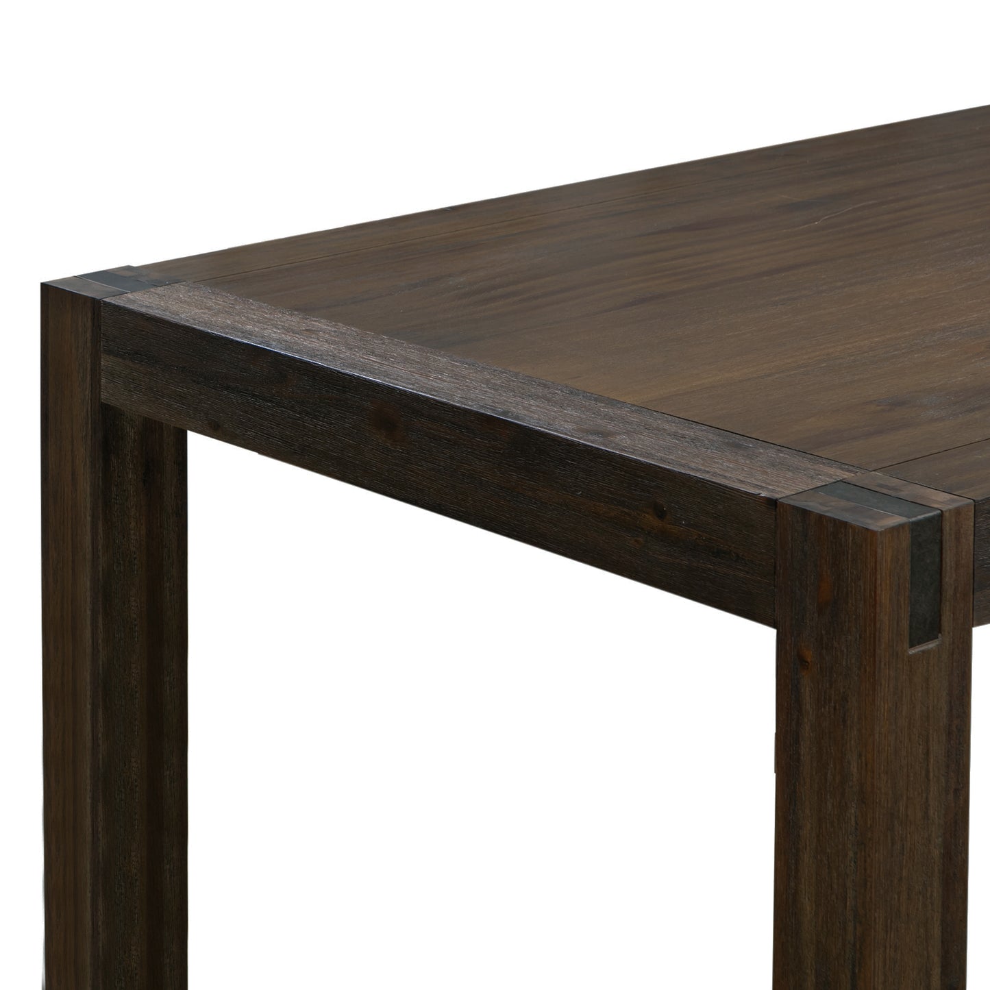 Nowra Dining Table 180cm with Solid Acacia Wooden Base - Chocolate