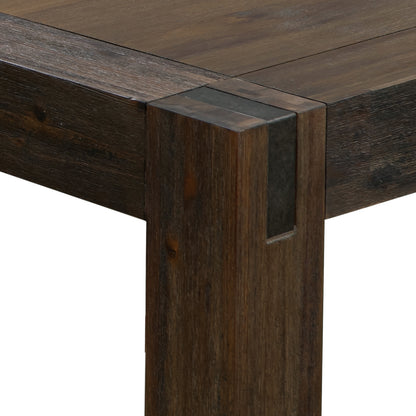 Nowra Dining Table 180cm with Solid Acacia Wooden Base - Chocolate