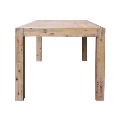 Nowra Dining Table 210cm with Solid Acacia Wooden Base - Oak