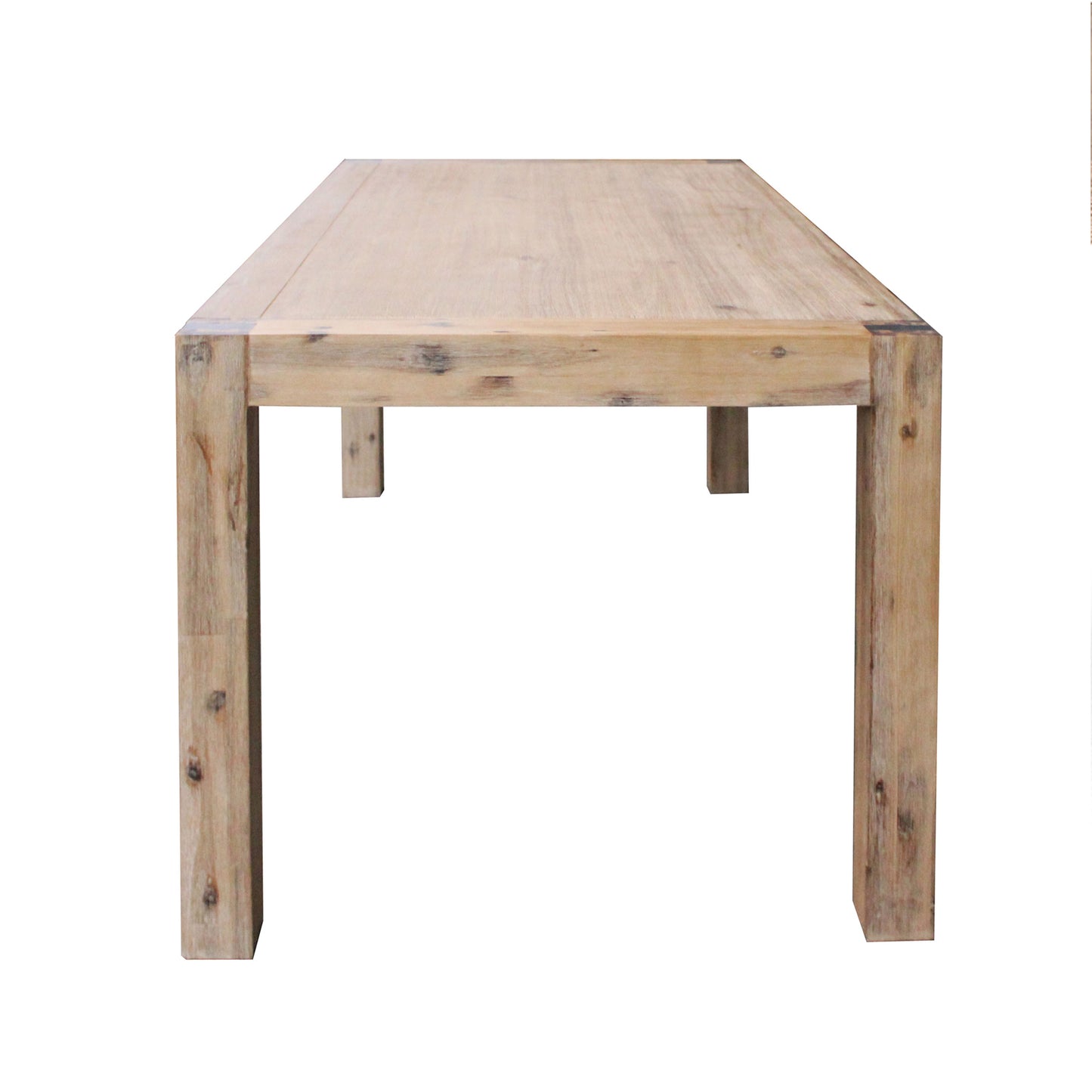 Nowra Dining Table 210cm with Solid Acacia Wooden Base - Oak