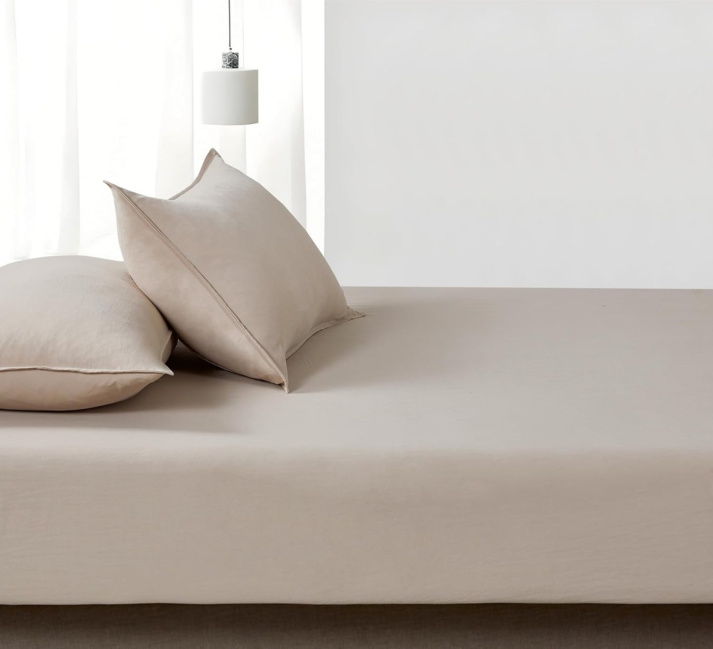 Vintage Washed Microfibre Fitted Sheet Set – Linen