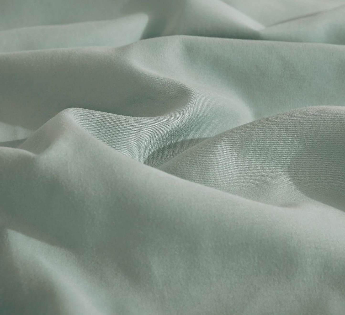 Vintage Washed Microfibre Fitted Sheet Set – Sage
