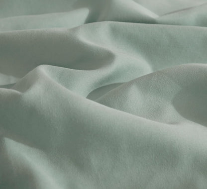 Vintage Washed Microfibre Fitted Sheet Set – Sage