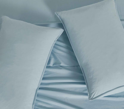 Vintage Washed Microfibre Sheet Set - Blue