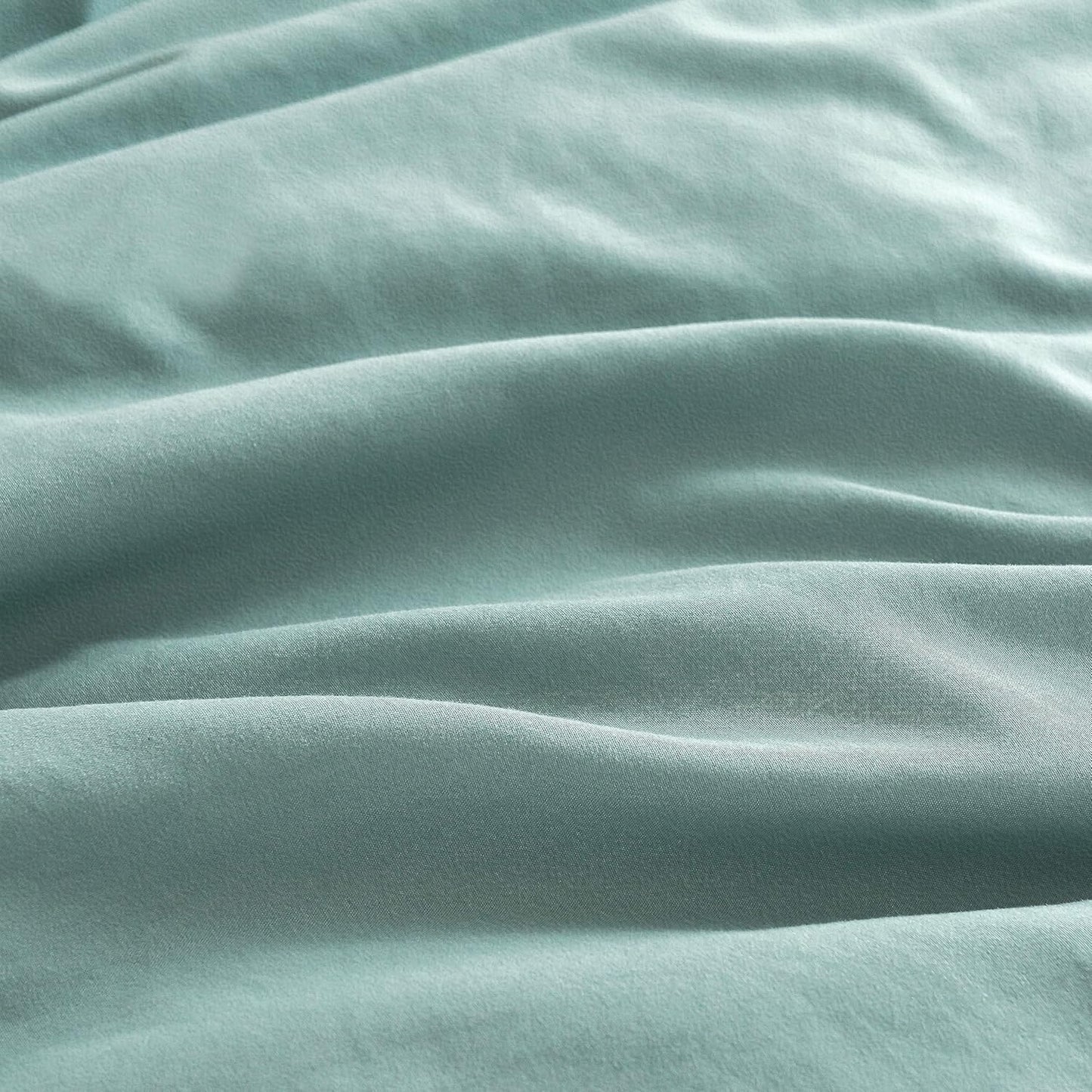 Vintage Washed Microfibre Sheet Set with 1 Pillowcase - Seafoam