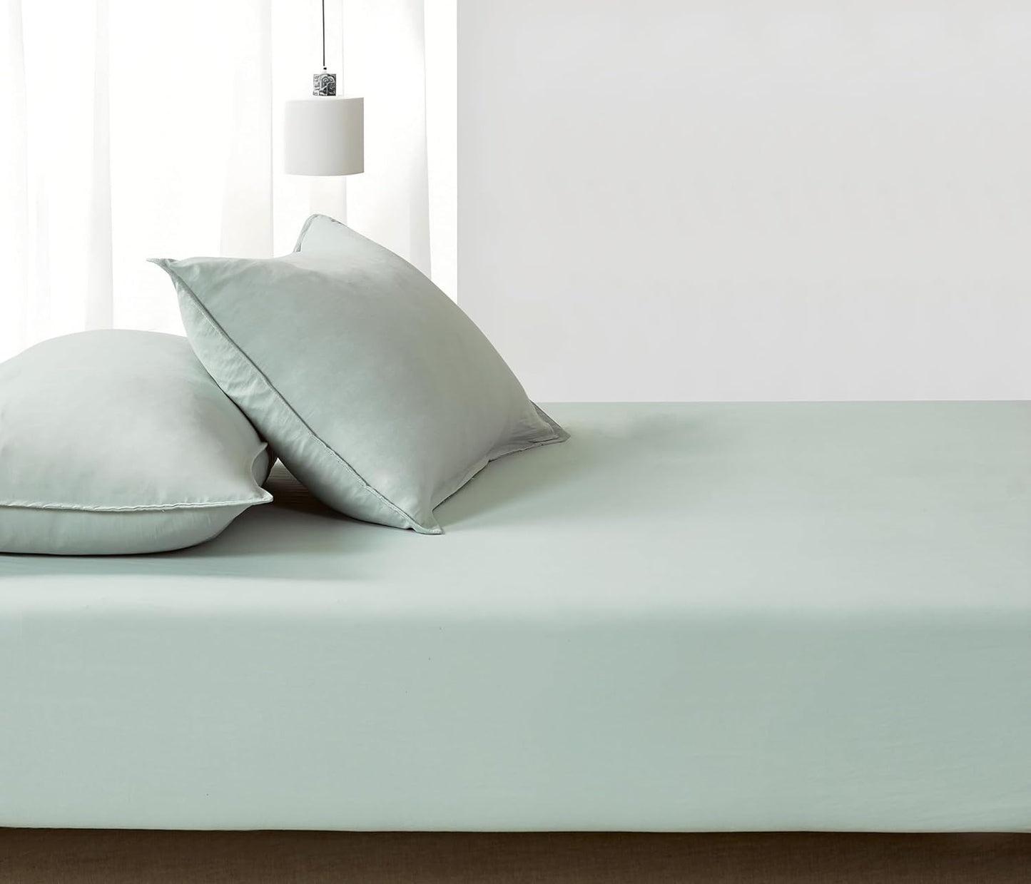 Vintage Washed Microfibre Fitted Sheet Set – Sage