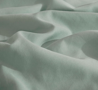 Vintage Washed Microfibre Sheet Set - Sage