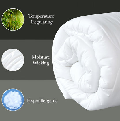 Premium Bamboo Microfiber Quilt - Queen