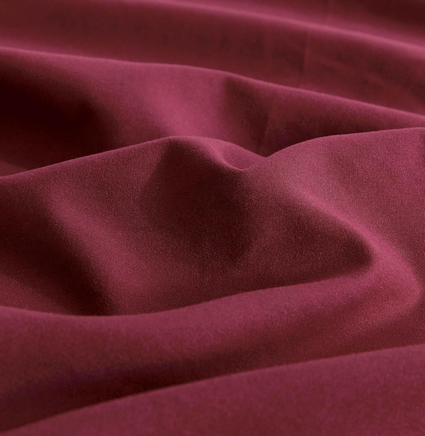 Vintage Washed Microfibre Sheet Set - Burgundy