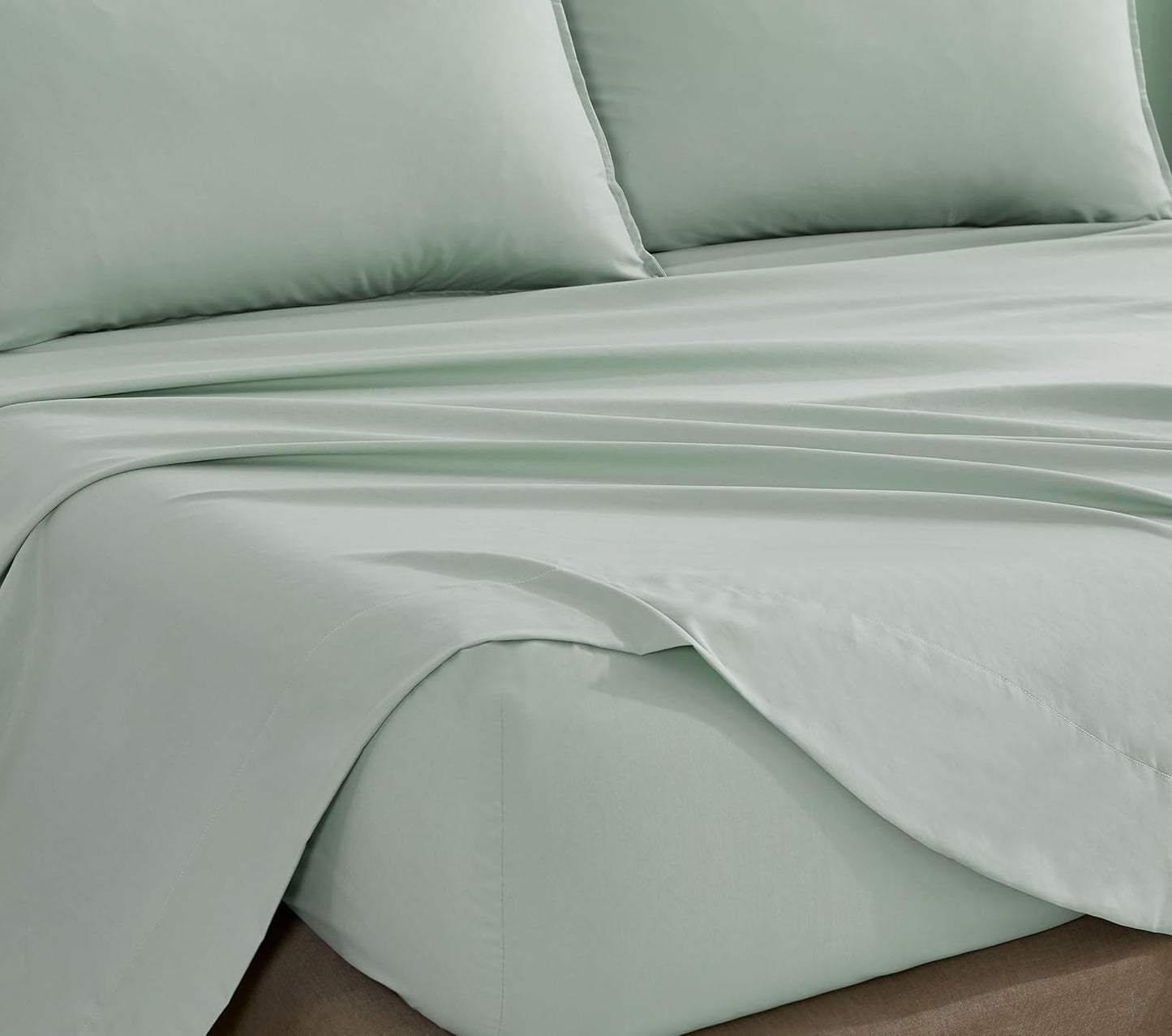Vintage Washed Microfibre Sheet Set - Sage
