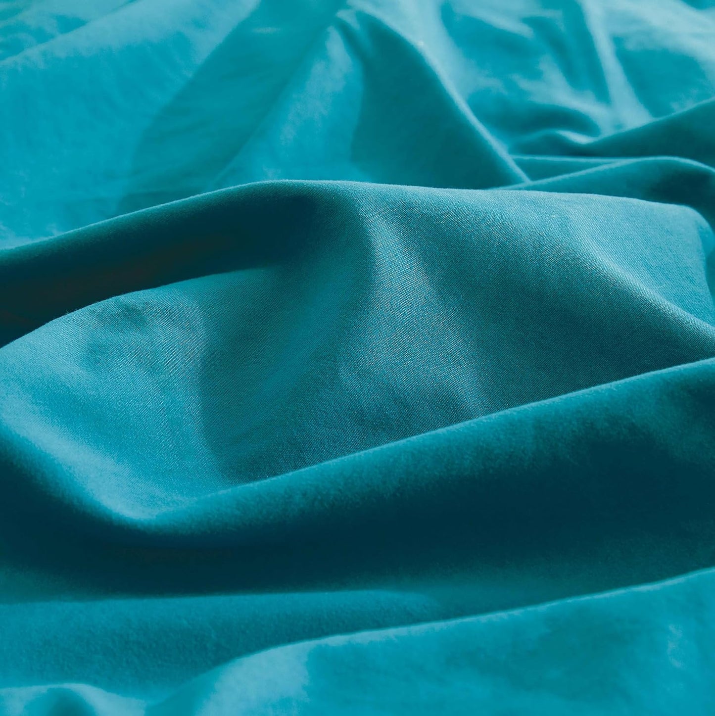 Vintage Washed Microfibre Sheet Set - Teal