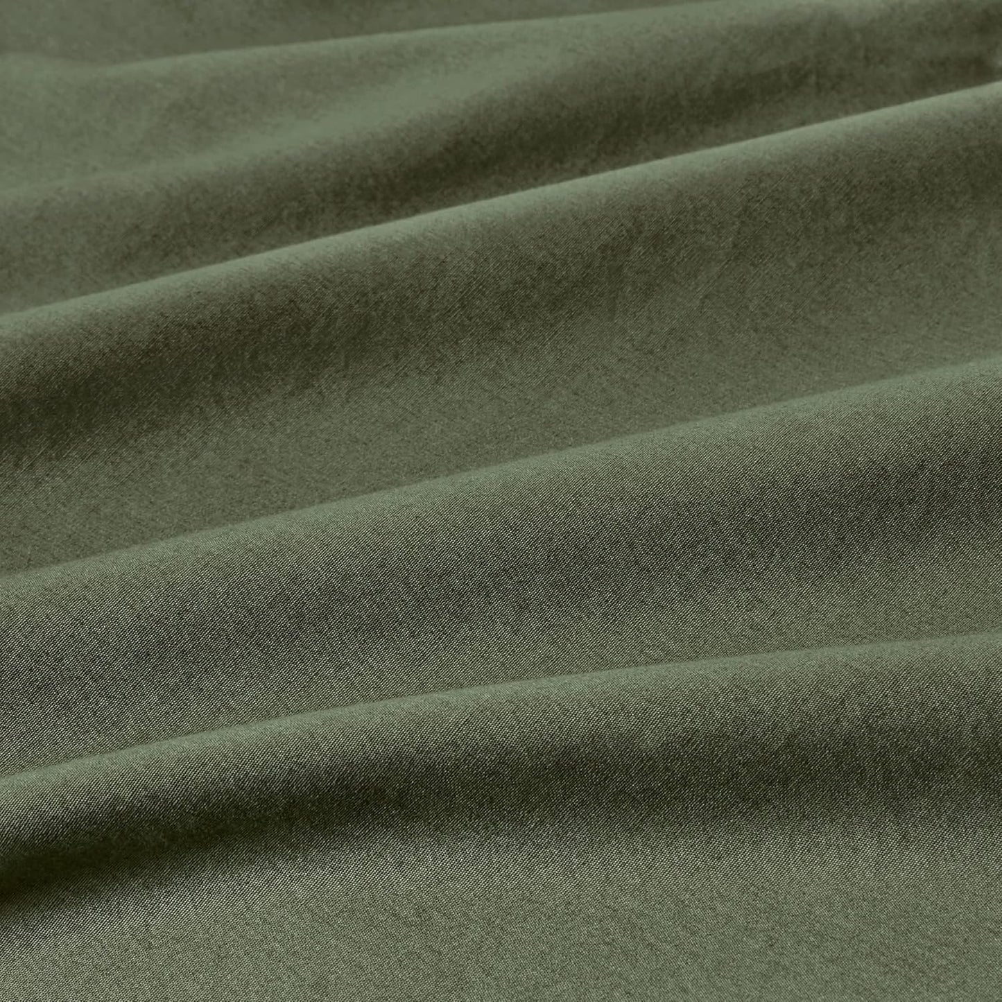 Vintage Washed Cotton Fitted Sheet Combo Set – Khaki Green