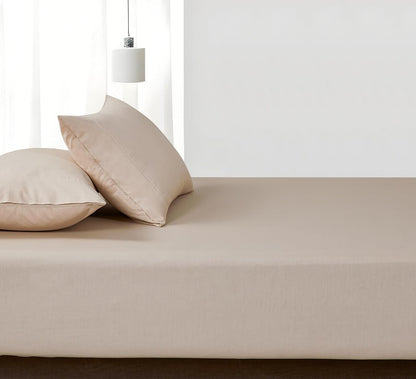 Vintage Washed Cotton Fitted Sheet Combo Set – Natural