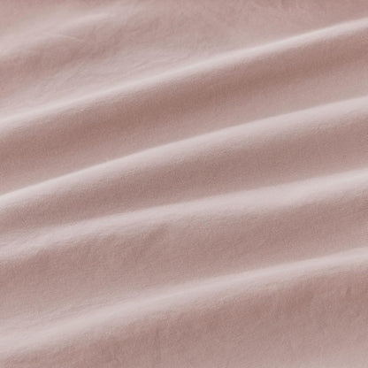 Vintage Washed Cotton Fitted Sheet Combo Set – Pink