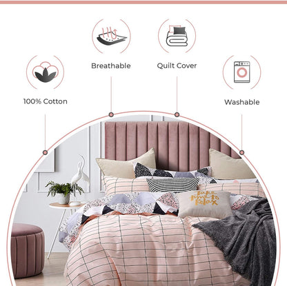 Annie Cotton Quilt Cover Set - 3PC