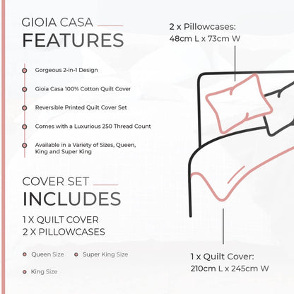 Annie Cotton Quilt Cover Set - 3PC