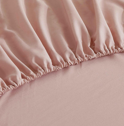 Vintage Washed Microfibre Sheet Set - Pink