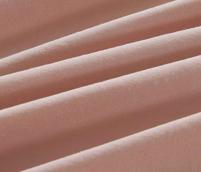 Vintage Washed Microfibre Sheet Set - Pink