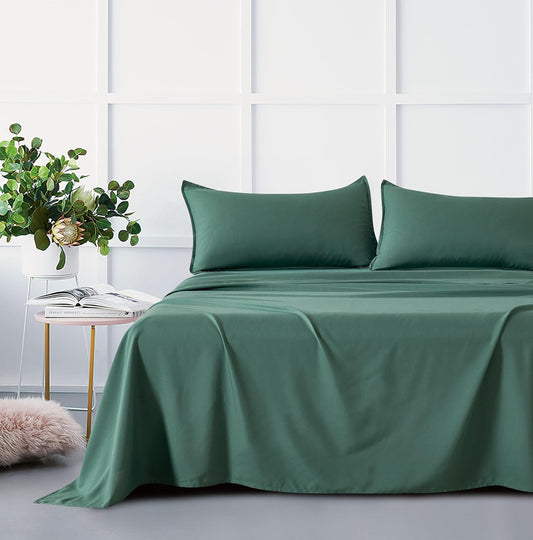 Bamboo Microfibre Sheet Set - Green