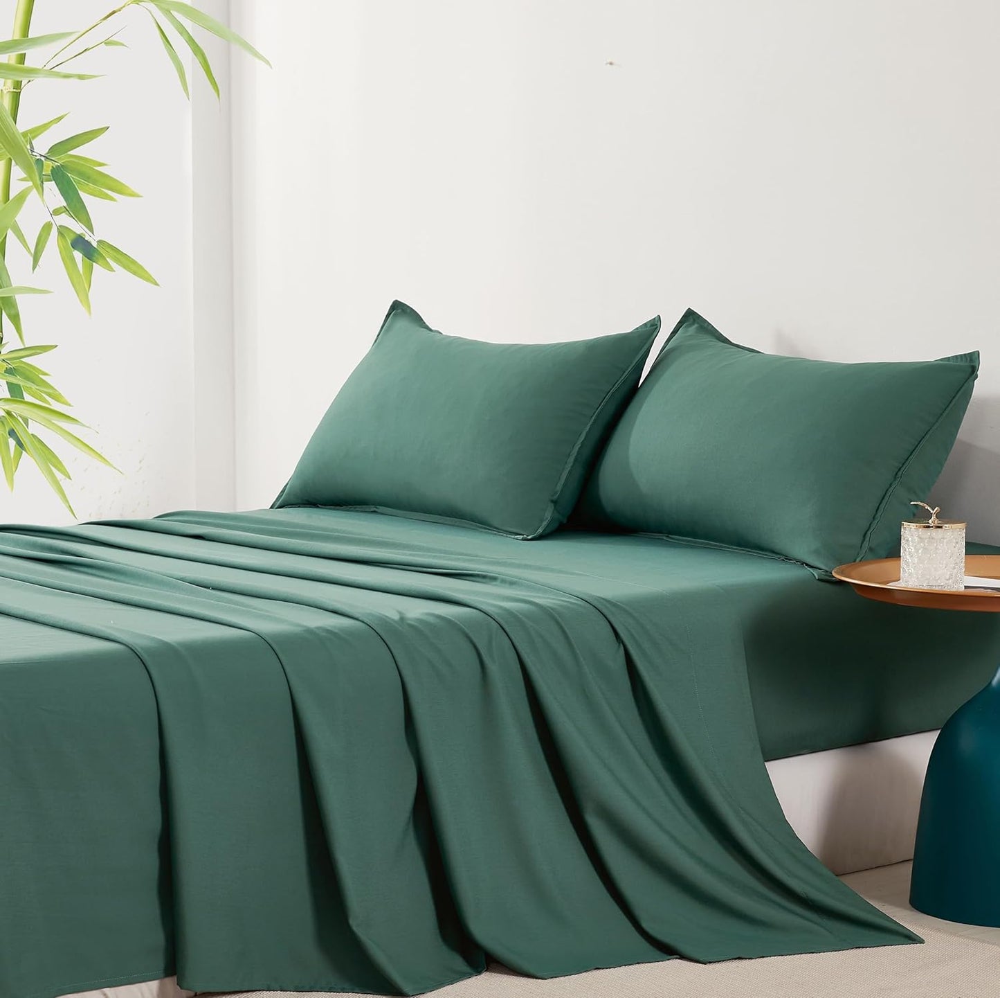 Bamboo Microfibre Sheet Set - Green