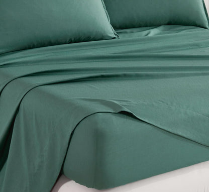 Bamboo Microfibre Sheet Set - Green