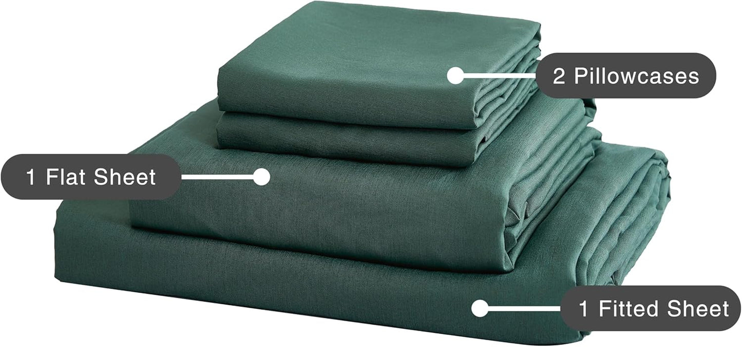Bamboo Microfibre Sheet Set - Green