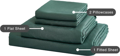 Bamboo Microfibre Sheet Set - Green