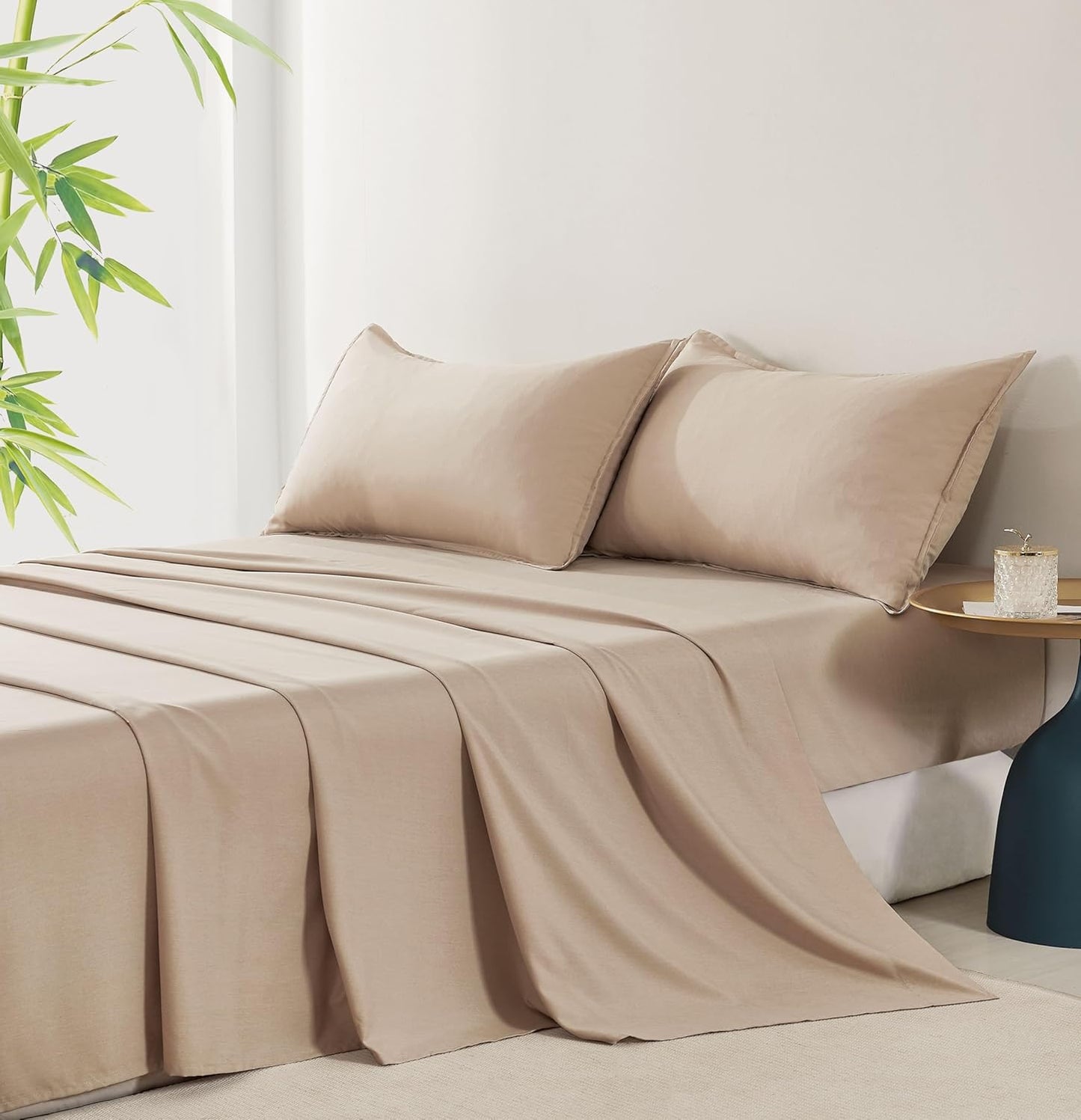Bamboo Microfibre Sheet Set - Linen