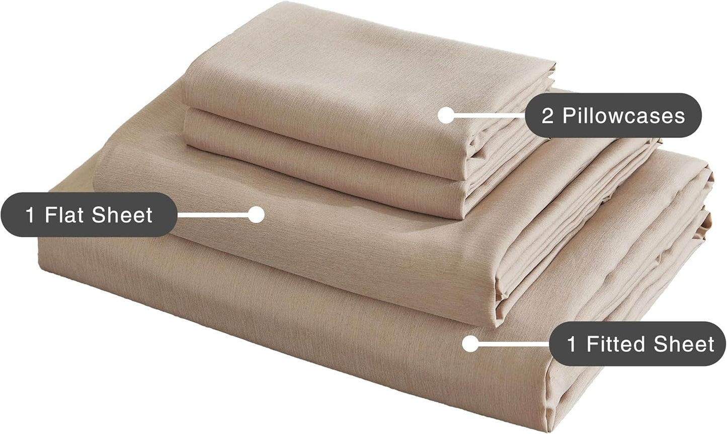 Bamboo Microfibre Sheet Set - Linen