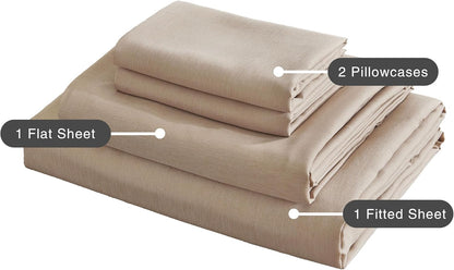 Bamboo Microfibre Sheet Set - Linen