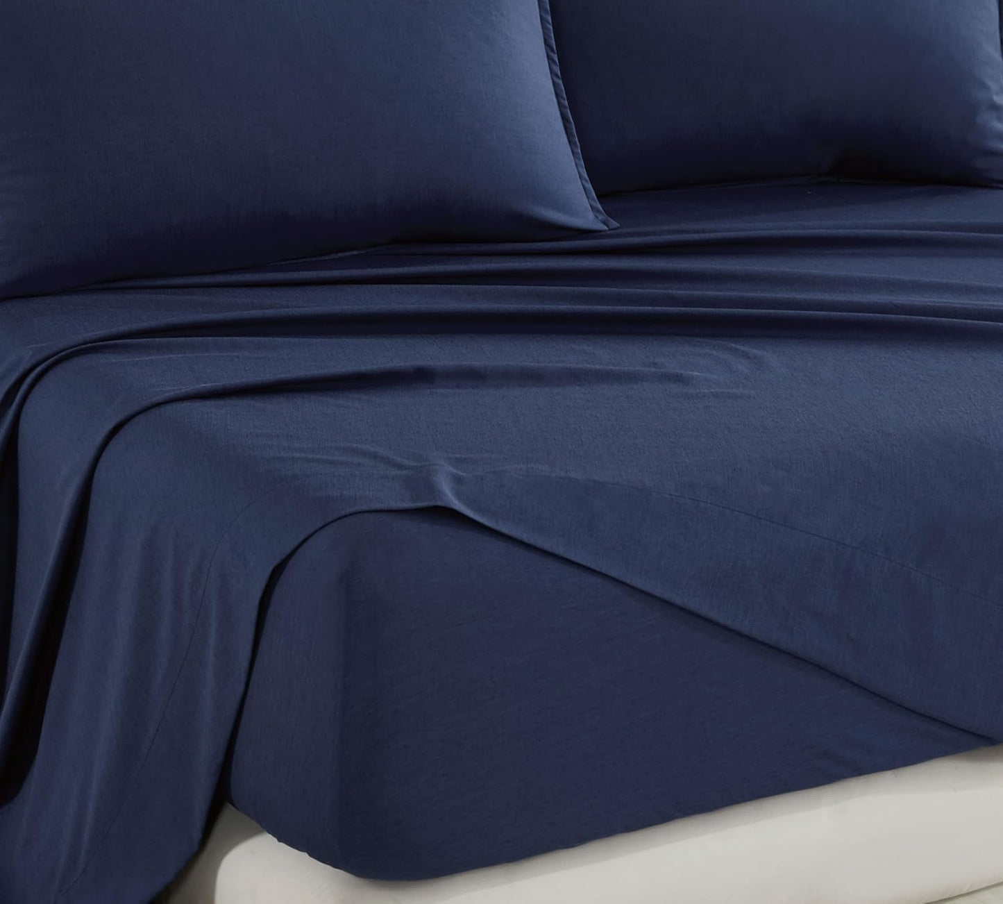 Bamboo Microfibre Sheet Set - Navy