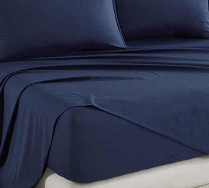 Bamboo Microfibre Sheet Set - Navy