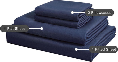 Bamboo Microfibre Sheet Set - Navy