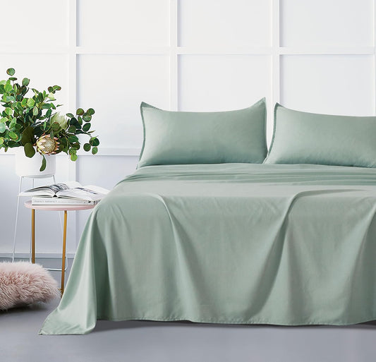 Bamboo Microfibre Sheet Set - Sage Green