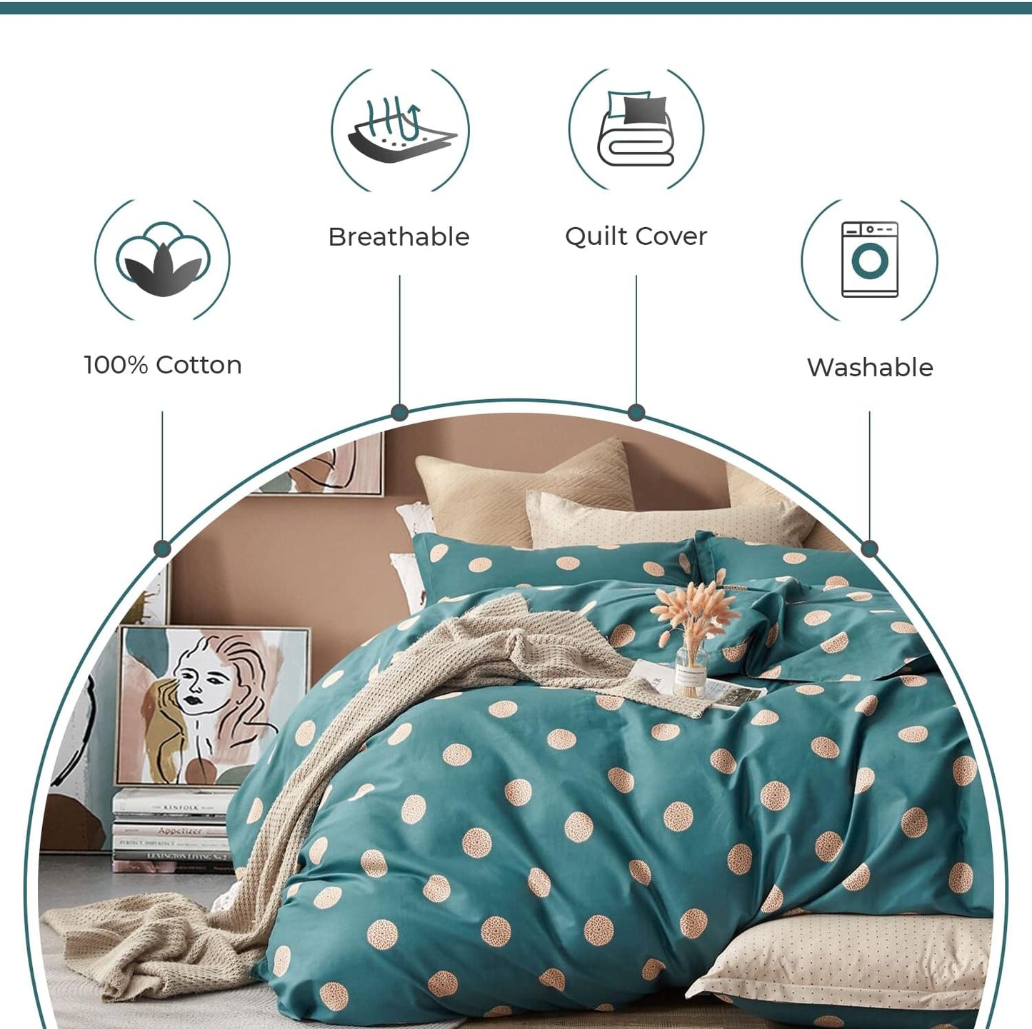 Hugo Reversible Printed Quilt Cover Set