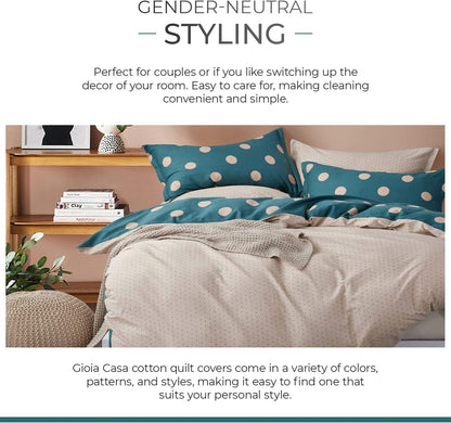 Hugo Reversible Printed Quilt Cover Set