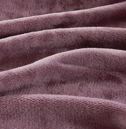 Mauve Teddy Sherpa Quilt Cover Set - 3PC