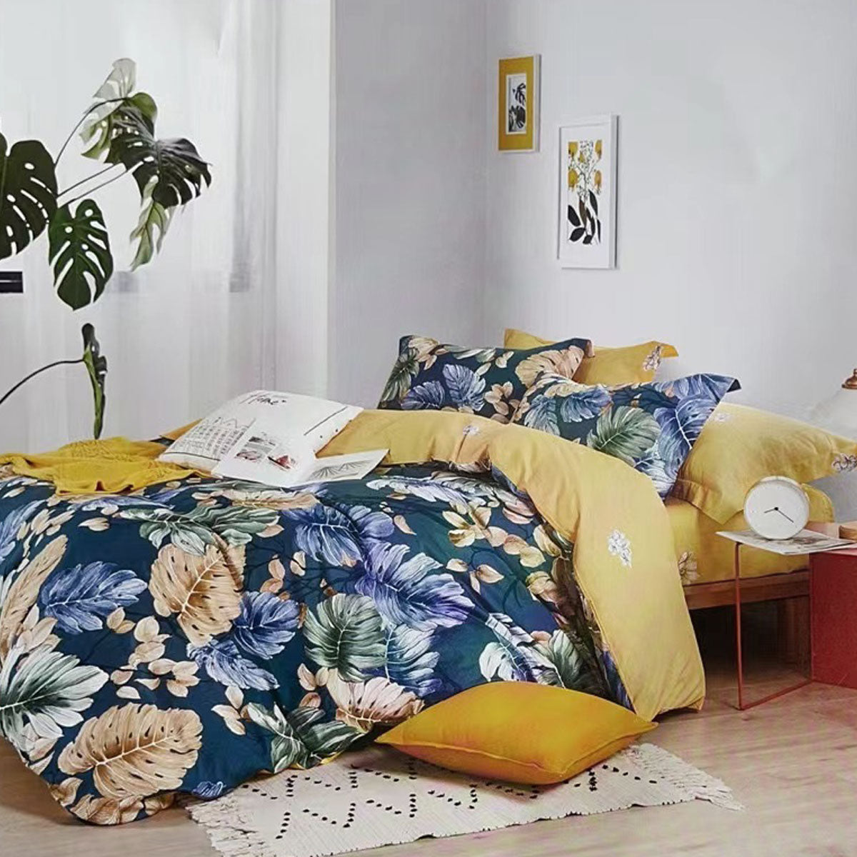 Botanical Cotton Quilt Cover Set - 3PC