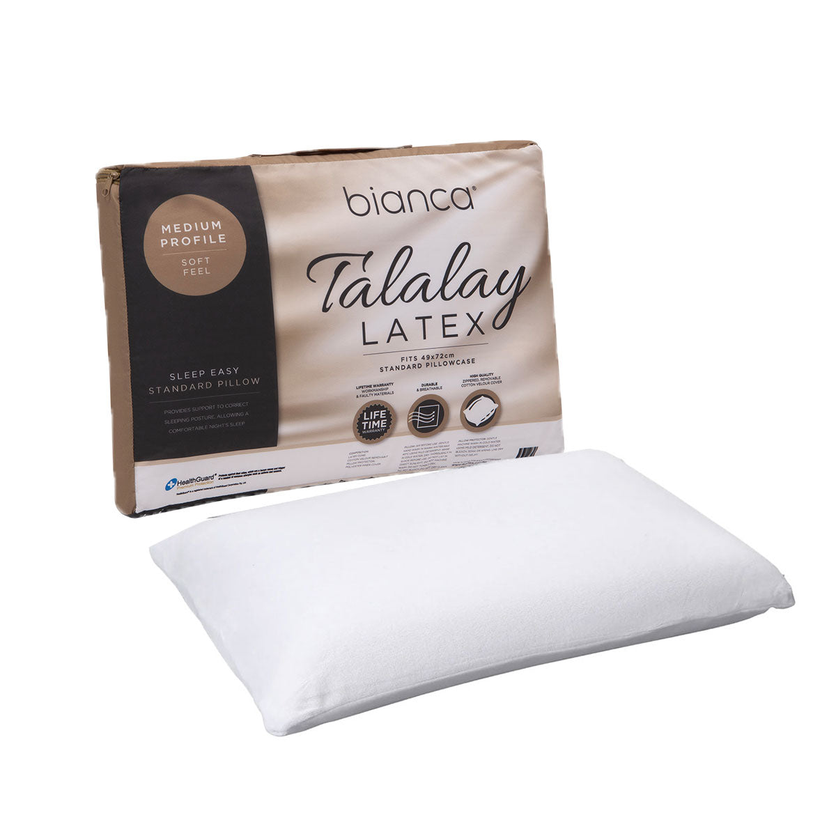 Talalay Latex Medium Profile Pillow