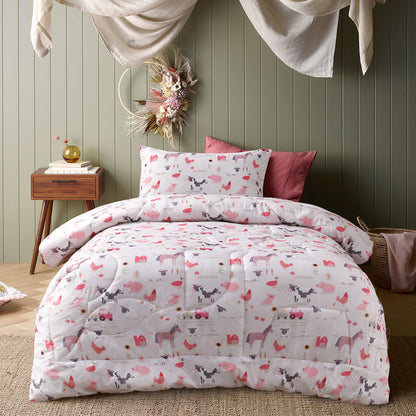 Farmyard Friends Cotton Comforter Set - 2PC