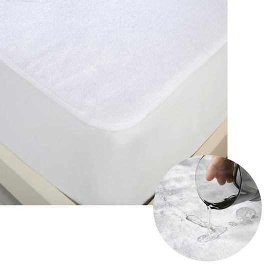 Cotton Top Waterproof Mattress Protector - Queen