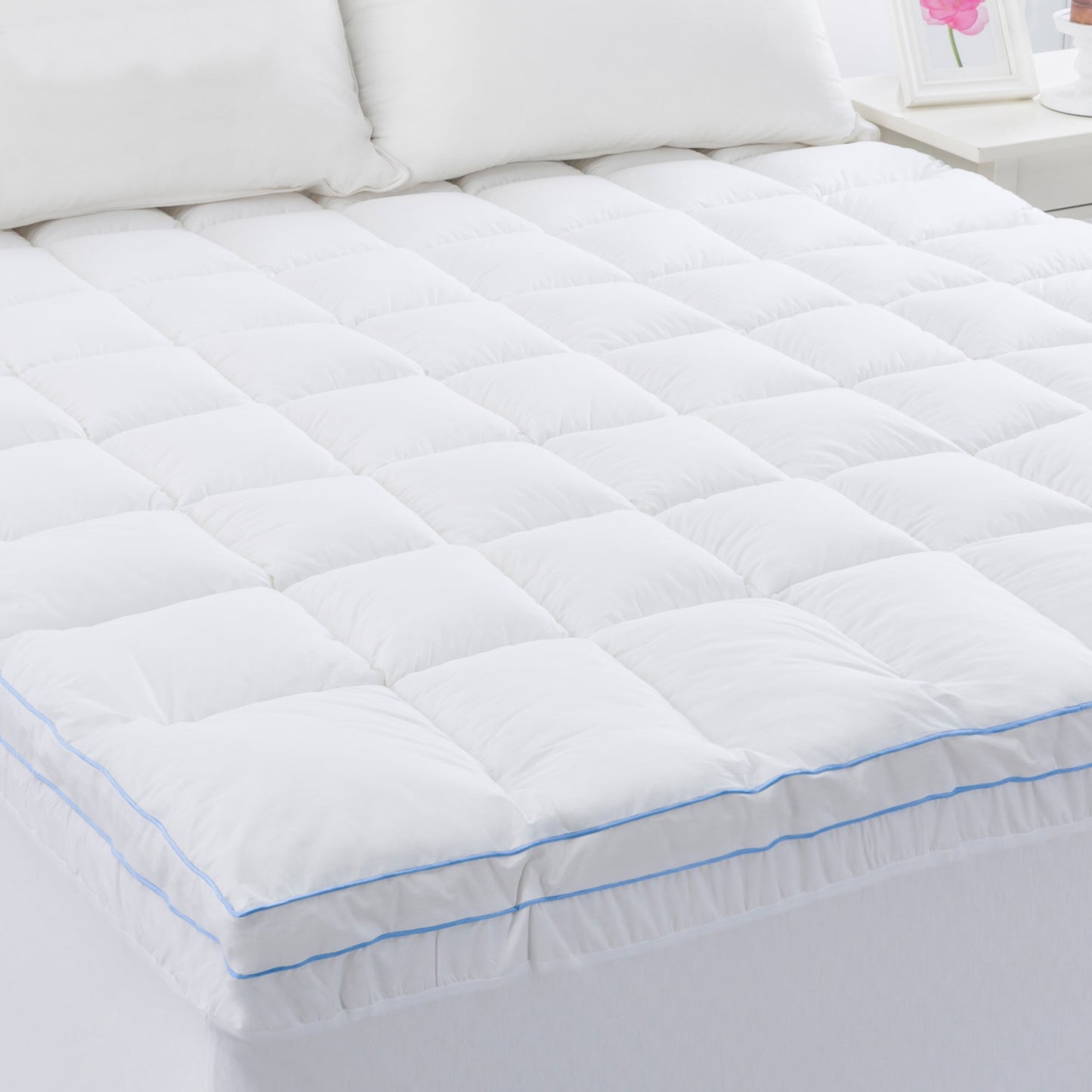 750GSM Memory Resistant Microball Fill Mattress Topper - Super King