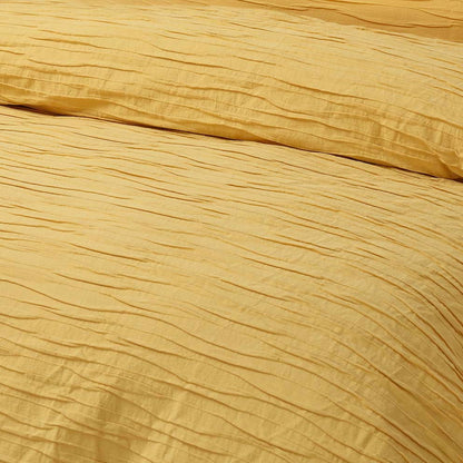 Malvern Ochre Cotton Quilt Cover Set - 2PC