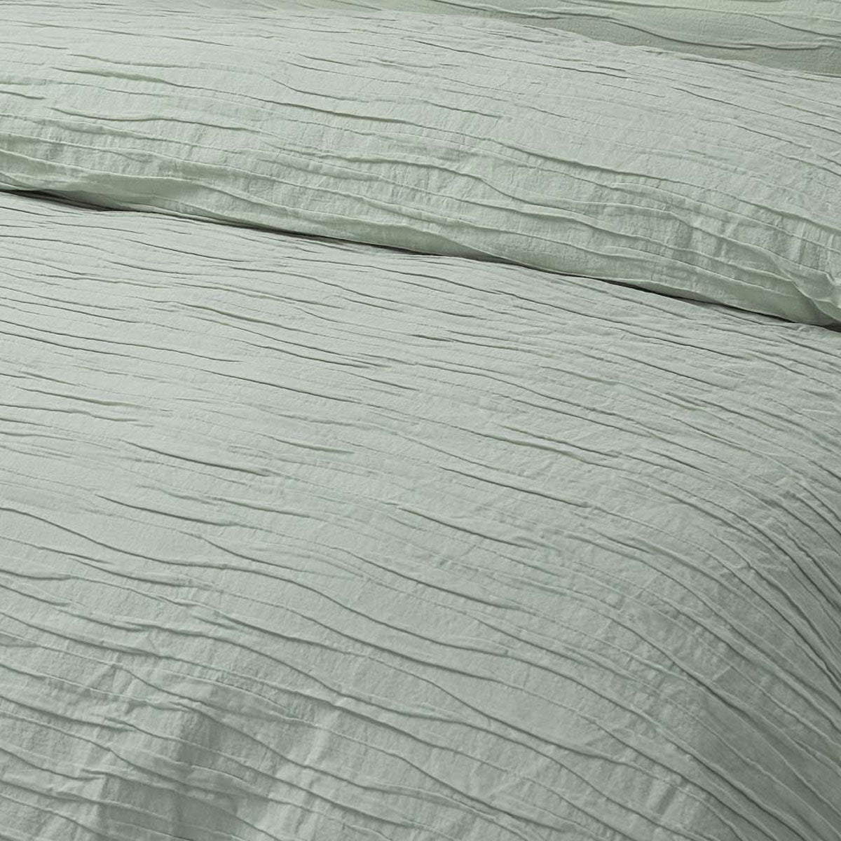 Malvern Sage Cotton Quilt Cover Set - 3PC