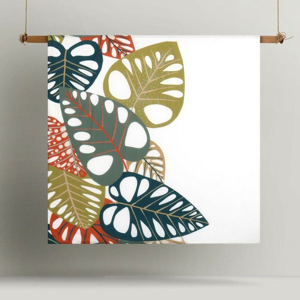 Monstera Cotton Quilt Cover Set - 3PC