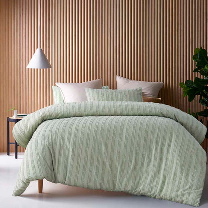 Sage Reflections Cotton Quilt Cover Set - 3PC