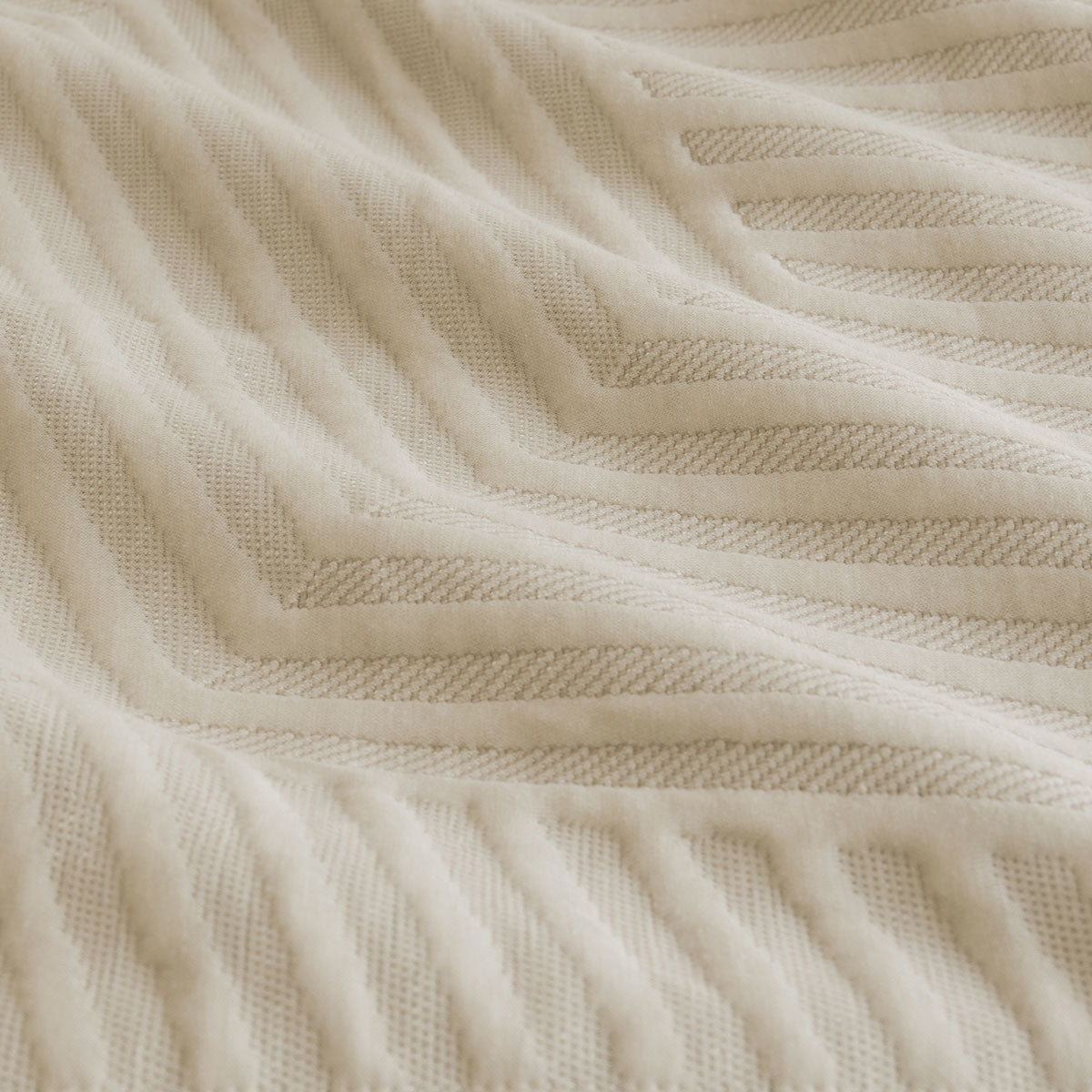 Alton Linen Jacquard Embossed Texture Geo Quilt Cover Set - 3PC