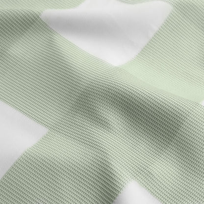 Ashlea Sage Oversized Waffle Check Quilt Cover Set - 3PC